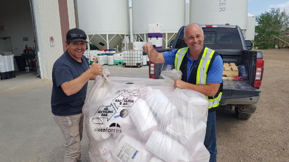 Cleanfarms Container Pick-up at Westview Co-op Horseshoe Canyon Agro Centre