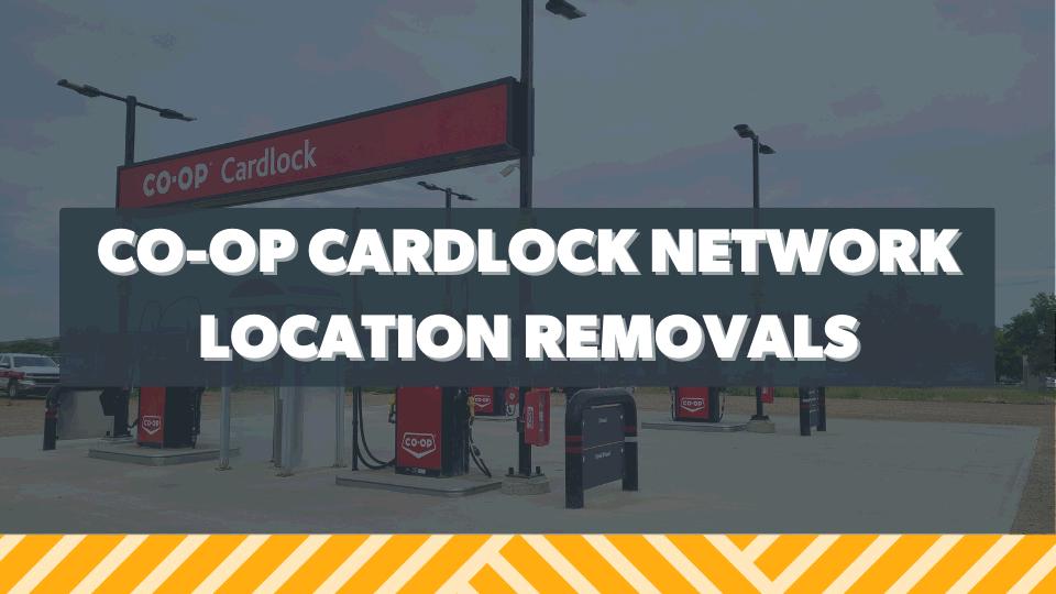 COOP Cardlock Network Location Removals Westview Coop